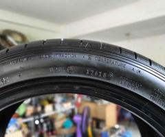 ยาง dunlop sp sport max 050+ made in japan ขนาด 255/40/17 ปี 18