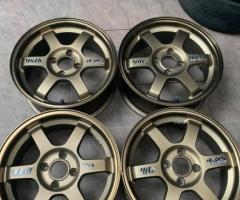 Rays TE37 แท้ 15x6.5 et35 4x100 Made in japan