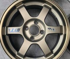 Rays TE37 แท้ 15x6.5 et35 4x100 Made in japan