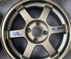 Rays TE37 แท้ 15x6.5 et35 4x100 Made in japan