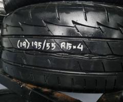 Bridgestone RE00 195/55/15 ปี19 ไม่บวม ไม่บาด ไม่กินข้าง ดอกเต็มใช้ยาวๆ