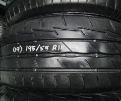 Bridgestone RE00 195/55/15 ปี19 ไม่บวม ไม่บาด ไม่กินข้าง ดอกเต็มใช้ยาวๆ