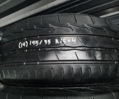 Bridgestone RE00 195/55/15 ปี19 ไม่บวม ไม่บาด ไม่กินข้าง ดอกเต็มใช้ยาวๆ