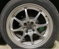 ขาย CE28 4/100 แท้ 16*7 Off 42 พร้อมยาง Dunlop ปี20 4 วง