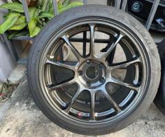 rays ze40 18x9.5+40 5/120 ตรงรุ่น fk8 fk2 bmw