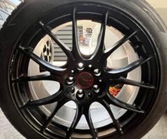 ล้อแท้ญี่ปุ่น RAYS HOMURA 19” 8.5 Offset38  พร้อมยาง Hankook