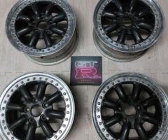 ล้อแท้ 5รู100 blackracing BR8 ขอบ 14