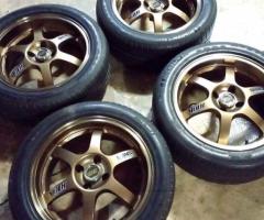 USED ล้อ RAYS VOLK RACING TE37 Cup Edition ล้อแท้ สีทอง ขอบ 16นิ้ว