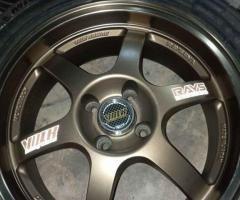 USED ล้อ RAYS VOLK RACING TE37 Cup Edition ล้อแท้ สีทอง ขอบ 16นิ้ว