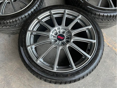 ล้อ SUBARU STI  18 7.5 ET55 พร้อมยาง Hankook V12