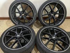 ล้อ BBS Cir สีดำ ใส่ BMW G30 ยาง pireli pzero ปี 22 ดอกเต็ม