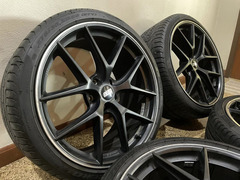 ล้อ BBS Cir สีดำ ใส่ BMW G30 ยาง pireli pzero ปี 22 ดอกเต็ม