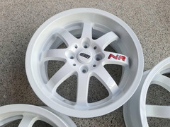 ล้อ Mugen power nr Japan แท้ ล้อเดิม สี mirror face ทำสีขาว ตัว Racing ใหม่