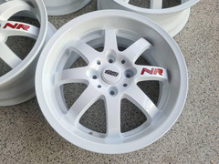 ล้อ Mugen power nr Japan แท้ ล้อเดิม สี mirror face ทำสีขาว ตัว Racing ใหม่