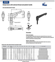 Clamp lever, ด้ามขันล๊อก, Clamp liftable handle, Tension lever, Adjustable clamping handle