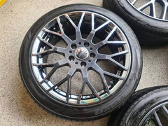 ล้อ Mugen power XJ Japan  สี Black metal coat ขอบ  18