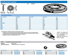 Contact lock washer, NF E25-511, Disc spring lock washer, electrical appliances lock washer