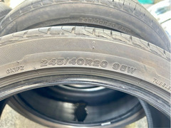 ยาง% BRIDGESTONE ขอบ20” (4เส้น) 245/40/20 ปี15  ยางJapan